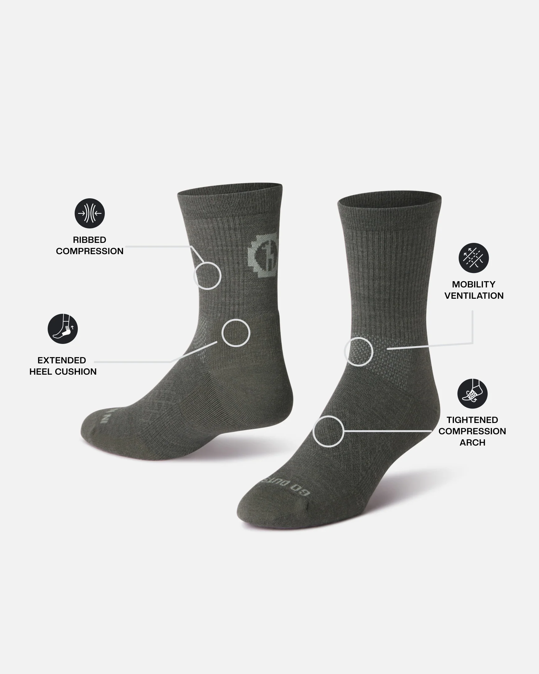 Trail 3/4 Crew Socks - Image 16