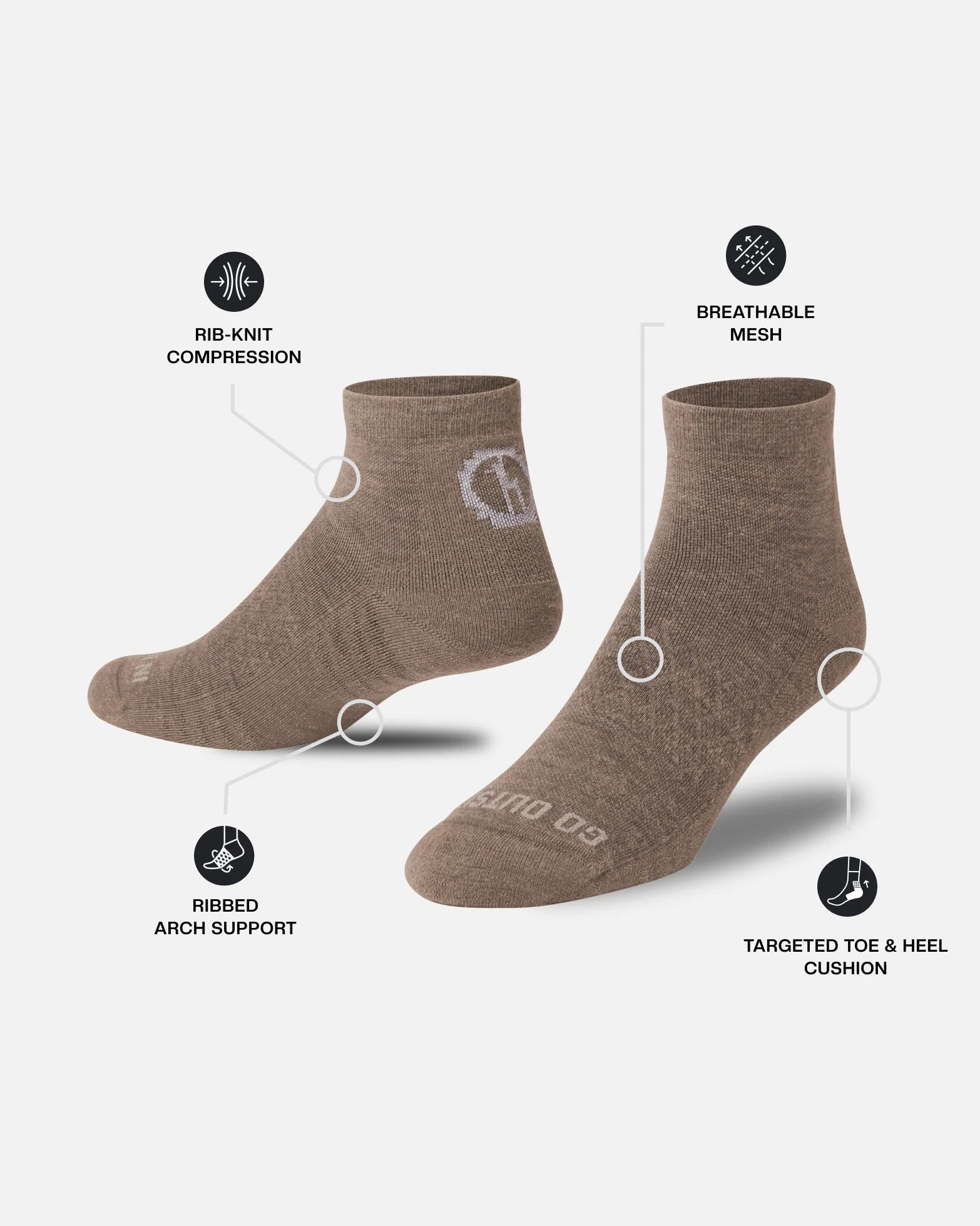 Trail 1/4 Crew Socks - Image 12