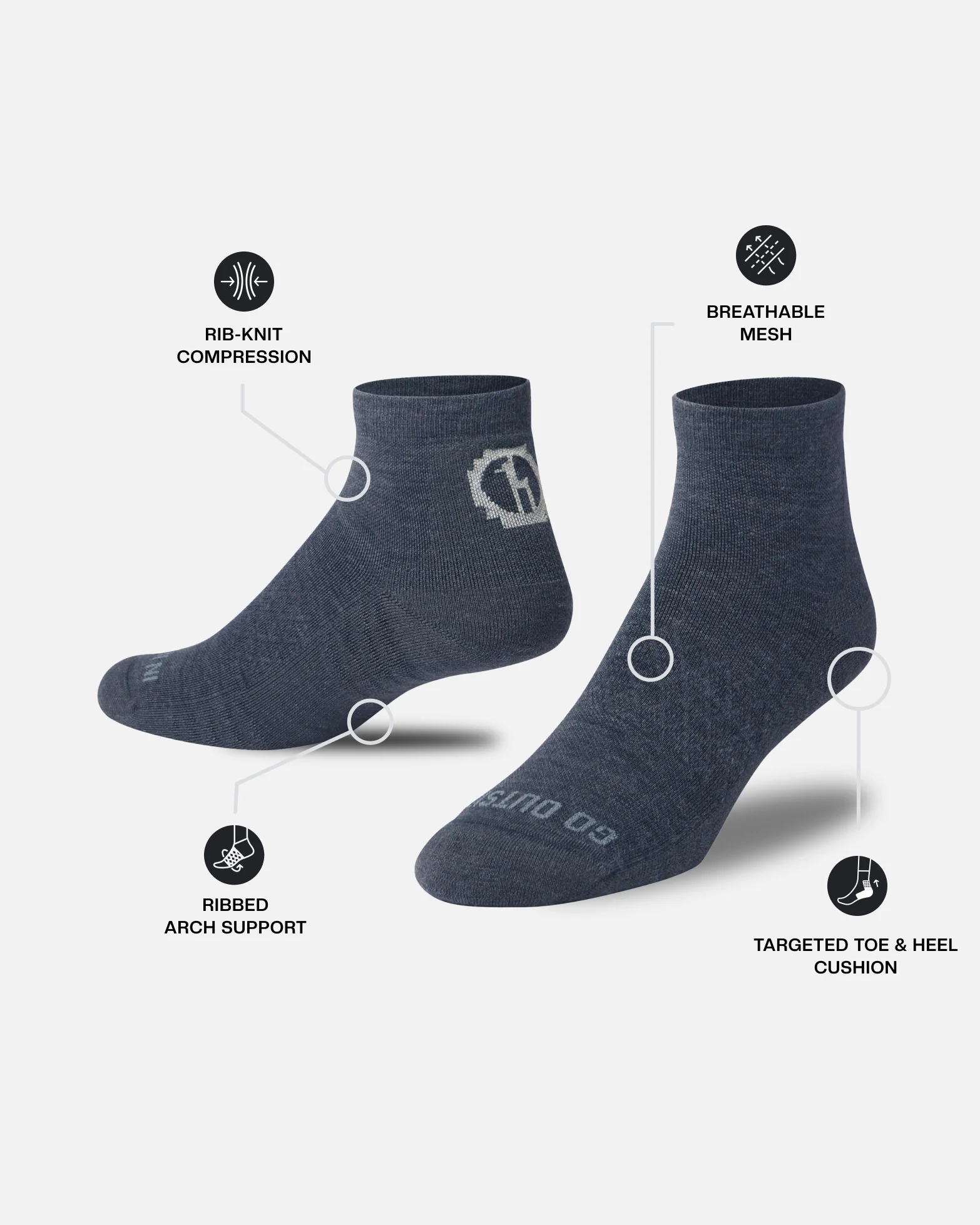 Trail 1/4 Crew Socks - Image 16