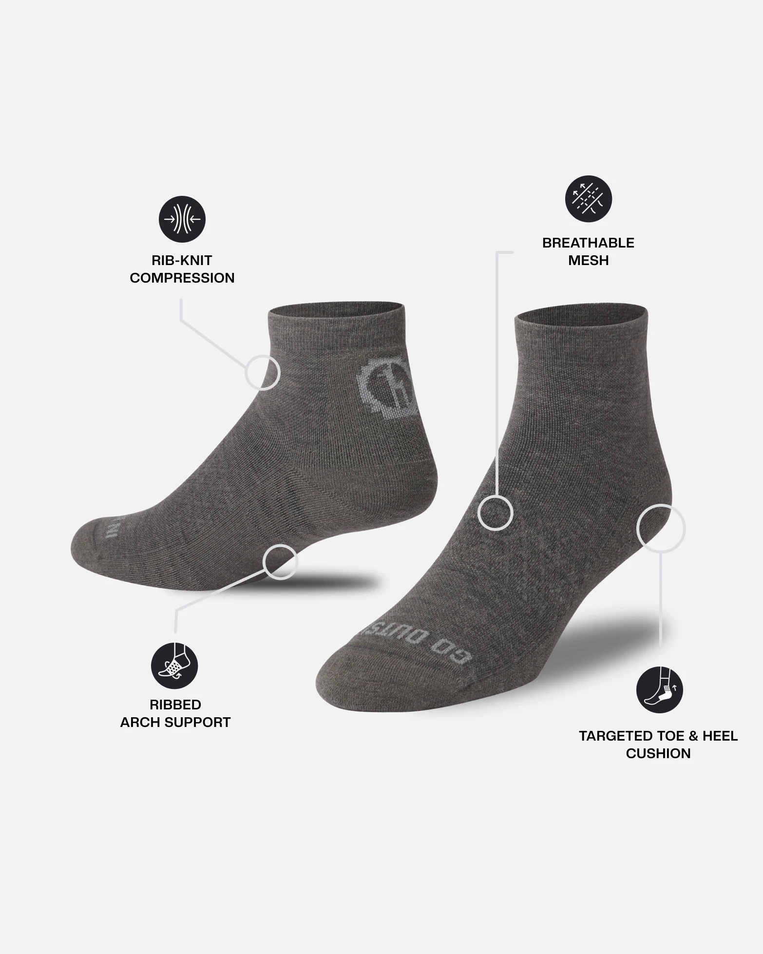 Trail 1/4 Crew Socks - Image 20