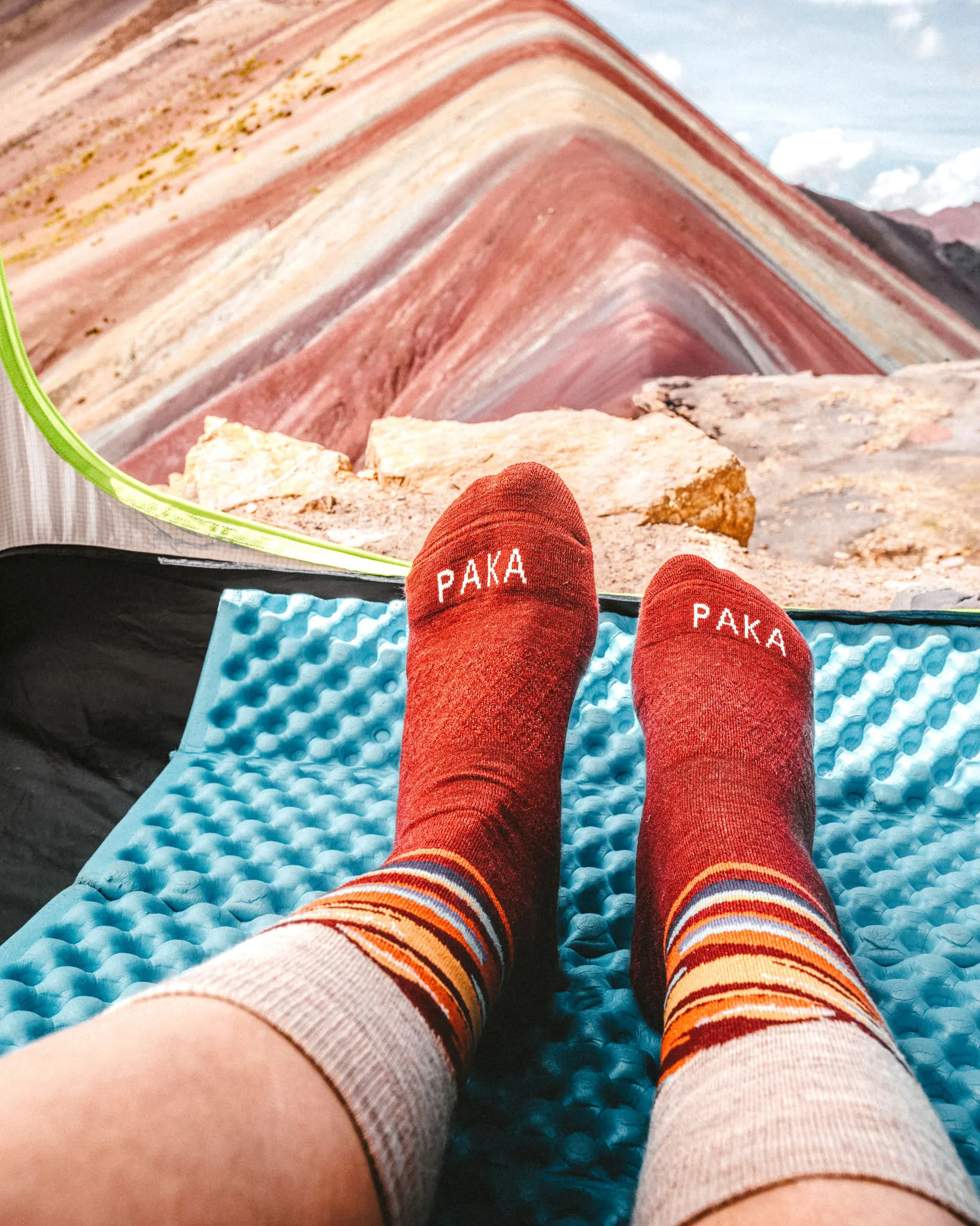 Essential Rainbow Mountain Crew Socks - Image 3