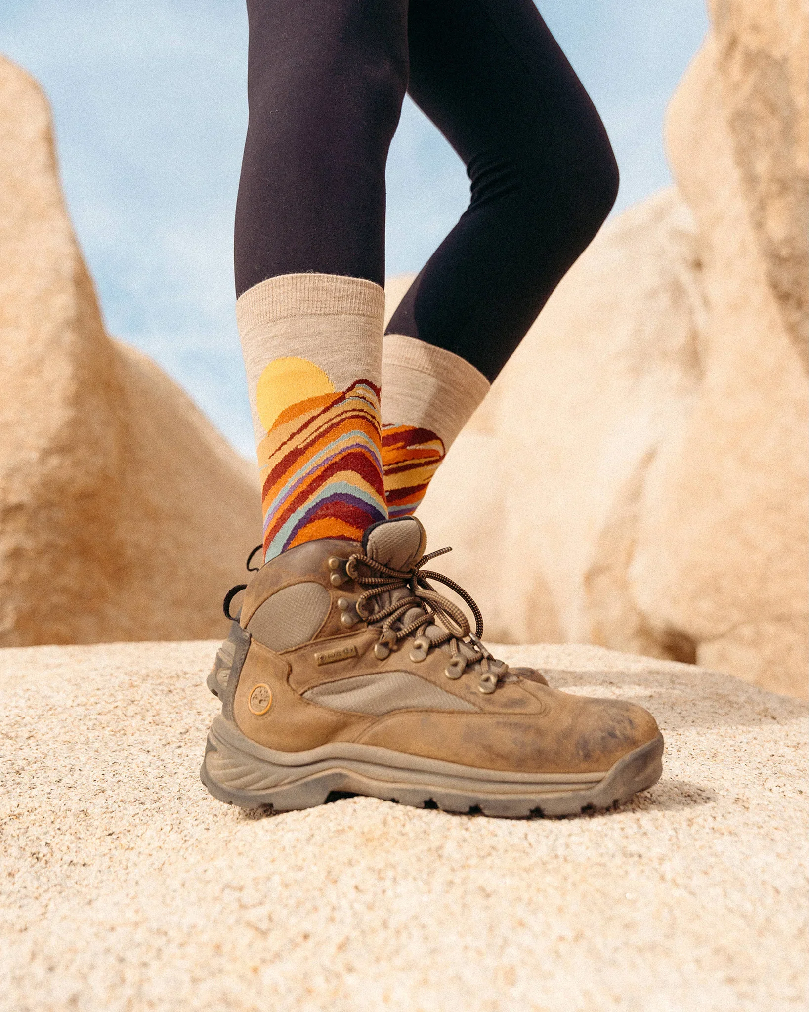 Essential Rainbow Mountain Crew Socks - Image 4
